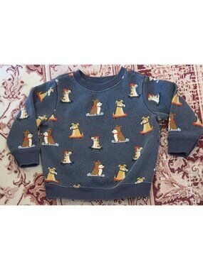 Garanimals Infant Fleece Sweatshirt Puppy Dog & Skateboard Print Size 6-9M